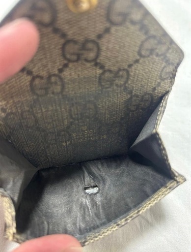 GUCCI × BALENCIAGA コラボ 三つ折り財布 GG柄 正規品