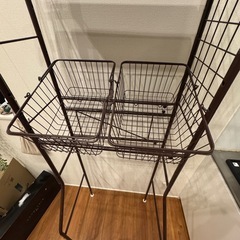 便利なランドリーラック　の画像