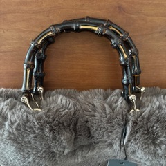 ザ インターモード コレクション　エコファーバンブーハンドルバッグの画像