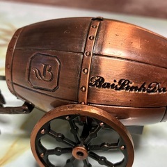 希少　アンティーク　ライター　馬車樽を引く馬　午年　銅色　馬車型　オブジェ の画像