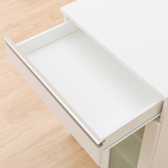 【ニトリ】食器棚 キャビネット ホワイト 白 インテリア キッチン　収納の画像