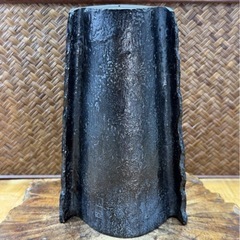 鋳銅 花鳥 文 花瓶 在銘 木箱付 良品 華道具 花器 花入 花生 茶道具 煎茶道具 和美術 茶器 和骨董 時代物 古玩 伝統工芸 古道具 高岡 銅器の画像