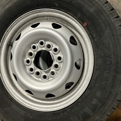 軽トラホイール付き冬タイヤの画像