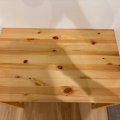 無印良品　パイン材折りたたみテーブルの画像
