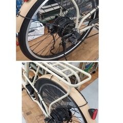 R207 ☀️ ジモティー限定特別価格！ 電動アシスト自転車 air bike / 26インチ / 6段ギア / LED / ローラーブレーキ ⭐ 動作確認済み⭐クリーニング済の画像