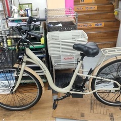 R207 ☀️ ジモティー限定特別価格！ 電動アシスト自転車 air bike / 26インチ / 6段ギア / LED / ローラーブレーキ ⭐ 動作確認済み⭐クリーニング済の画像