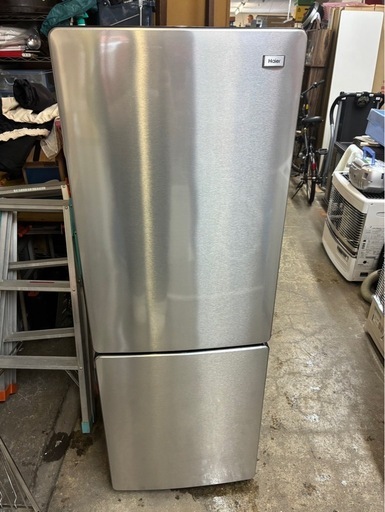 アース万代店　 冷蔵庫 173L 2022年製 2ドア ハイアール JR-XP2NF173F シルバー  100Lクラス  