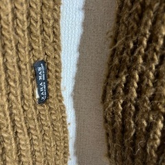 ザラマン ニットマフラー ブラウンの画像