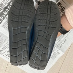 Room nine ビットローファー ローファー　パンプス　ネイビー 23.5cmの画像