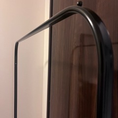 スチール　ハンガーラック　　黒　シンプルの画像