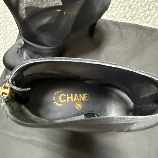 CHANEL シャネル ショートブーツ ファブリック ココマーク 新品