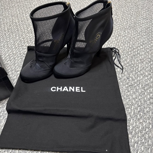 CHANEL シャネル ショートブーツ ファブリック ココマーク 新品