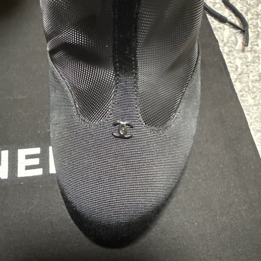 CHANEL シャネル ショートブーツ ファブリック ココマーク 新品