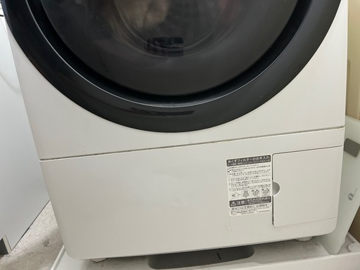 【SHARPドラム式洗濯機】引越し処分 ES-S7F-WR 2/1214時までの引き取り限定　2021年製