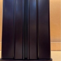 仏壇 モダン仏壇 ウォールナット色 LED照明付きの画像