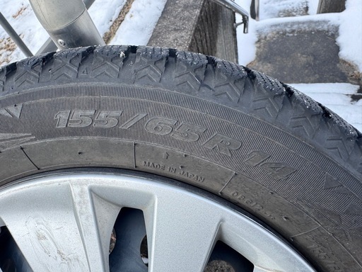 トーヨータイヤ　スタッドレス155/65R14