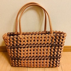 2月15日まで☆未使用☆お洒落なカゴバックの画像