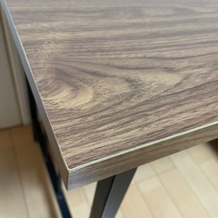 ブラウン木製デスク 勉強机・オフィスの画像