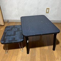 折りたたみテーブル　2個セット　　の画像