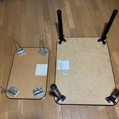 折りたたみテーブル　2個セット　　の画像