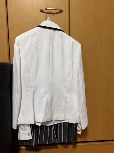 【美品】ミッシェルアルフレッド フォーマル スーツ キッズ 165 卒服 白