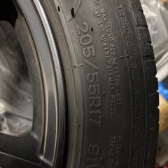夏タイヤホイールセット　205/55R17の画像
