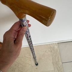 女性用　花柄杖　高さ調整可能の画像