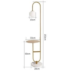 【美品】真鍮 フロアランプ 北欧 電球付きの画像