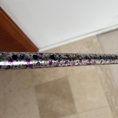 女性用　花柄杖　高さ調整可能の画像