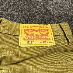 LEVI STRAUSS 511 コーデュロイパンツ W28 L32　リーバイスの画像