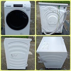 八6886【美品】ハイアール 2024年製 ドラム式洗濯機 9.0kgの画像