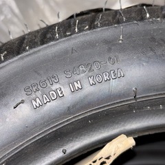 SHINKO ミニバイク　レインタイヤ前後の画像