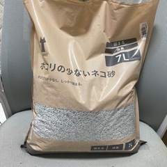 ホコリの少ないネコ砂の画像