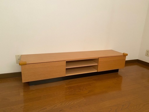 【好評引渡】【極美品・大型テレビ対応】木目調 テレビボード 引き出し収納付