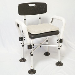 未使用　介護　シャワーチェア　座面クッション付き　の画像