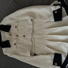 【2点セット】韓国風セットアップ ベージュ＆ブラック の画像