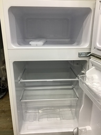 ●販売終了●Haier    2ドア冷蔵庫　2018年製　85L    中古品 Haier（ハイアール） 冷蔵庫 2ドア 85L BR-85A (右開き/ホワイト) 中古 