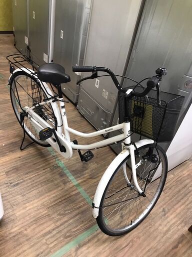 【ジャングルジャングル広陵店】自転車　SEASON　26インチ　ホワイト