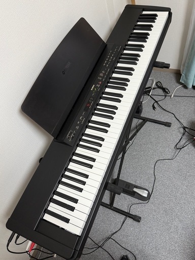 【美品・取説付】YAMAHA P80電子ピアノ 88鍵 ペダル付き 動作確認済