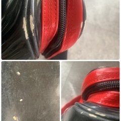 MIZUNO ミズノ エナメルバッグ スポーツバッグ 赤黒 ショルダーバッグの画像