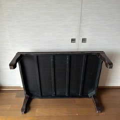 和風 座卓／ローテーブル（木製） 赤い漆天板の画像