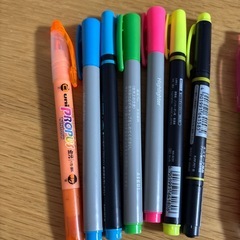 文房具　　蛍光ペン　ボールペン  シャーペンの画像