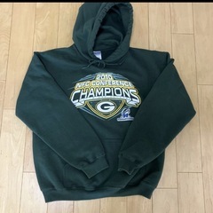 NFL グリーンベイ・パッカーズ スウェット パーカー グリーン Mの画像