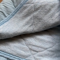 ニトリ 敷きパッド 水色 シングルサイズの画像