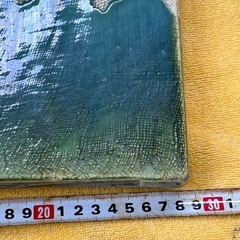 織部 風炉 敷瓦 瓦板 陶板★茶道具の画像