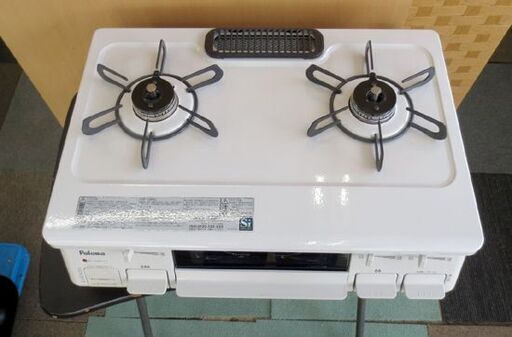 LPガス用 ガステーブル パロマ 2017年製 PA-N860H-L ホワイト 水無し片面焼きグリル 幅59㎝ プロパンガス 北20条店