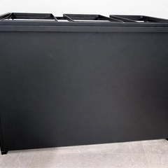 新品未使用tower3分別ゴミ箱45Lサイドオープン蓋付き目隠し付きの画像