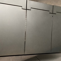 新品未使用tower3分別ゴミ箱45Lサイドオープン蓋付き目隠し付きの画像