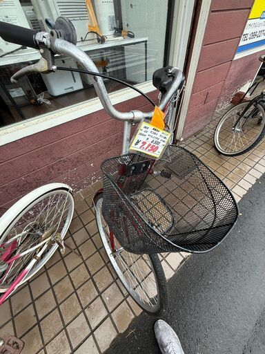 リサイクルショップどりーむ鹿大前店NO.633 　自転車　26インチ！　カゴあり、ライトなし、ギヤ無し、　サドル調整不可　今シーズンオススメ🎵_1