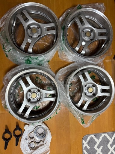 スーパーアドバンSA3R 当時物17インチ　7J +35 2本　8J +35 2本　PCD114.3 4穴